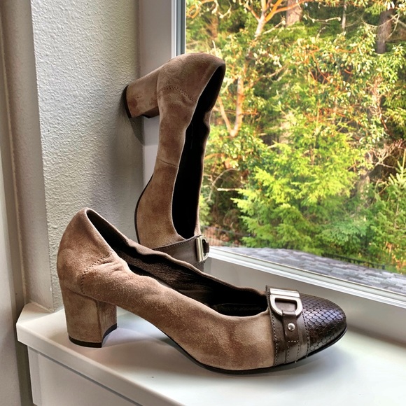 Agl Shoes - NWTIB - AGL Suede Heels- New In Box